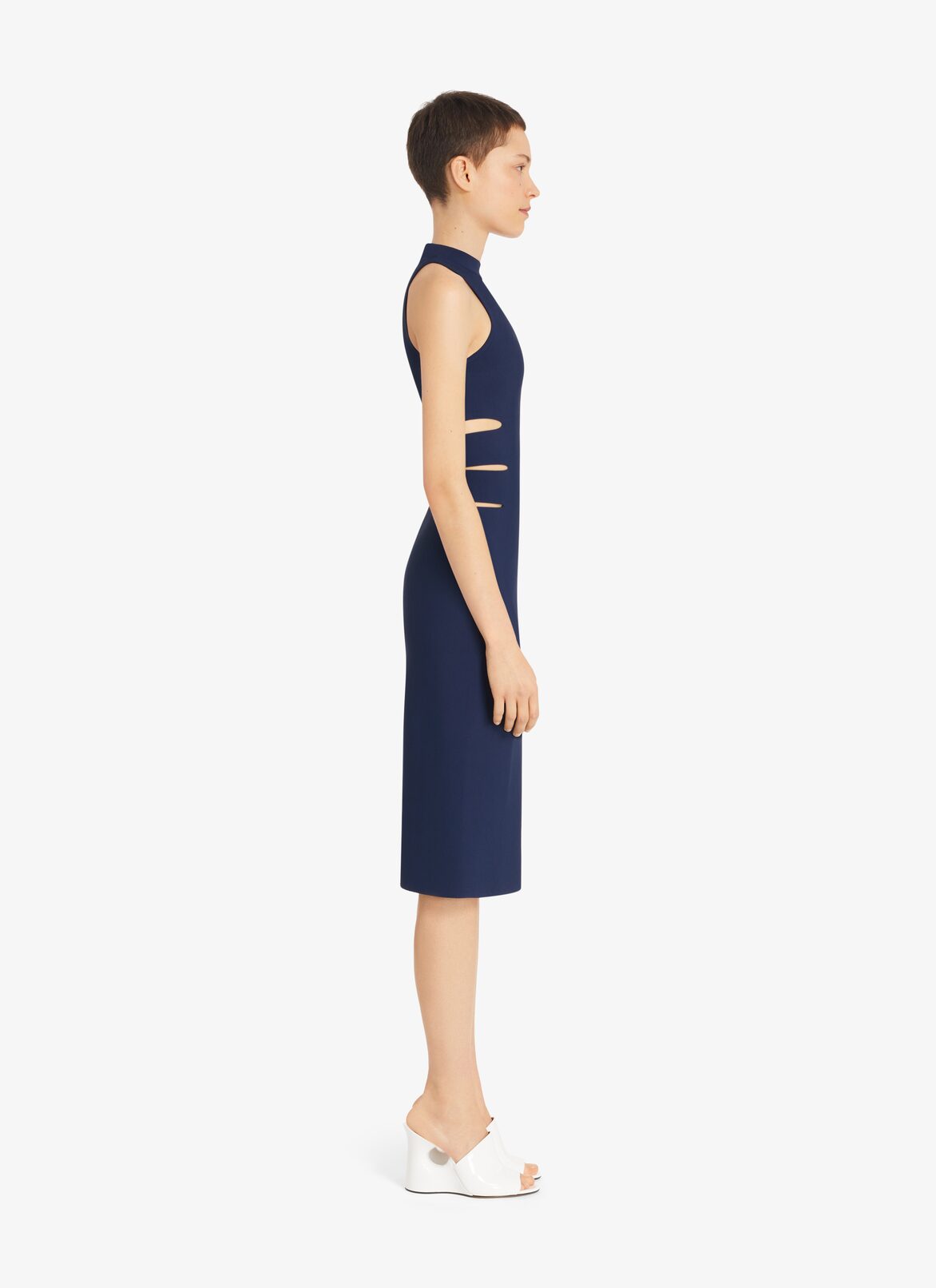 Sleeveless knit tube dress ALAÏA MARINE SLEEVELESS KNIT TUBE DRESS